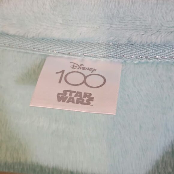 Disney Women's Top Aqua Size M 100 Star Wars Cute Grogu Fleece PJ Super Soft - Picture 5 of 8